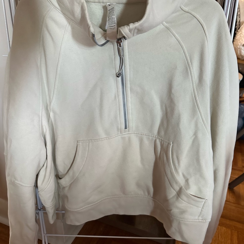lululemon athletica Cream Funnel Neck Sweater